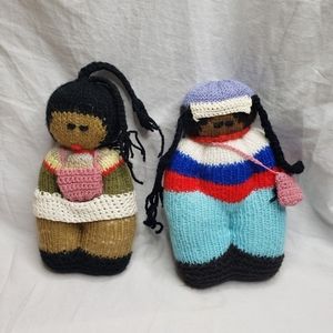 Knit Dolls Peru Andes Girls